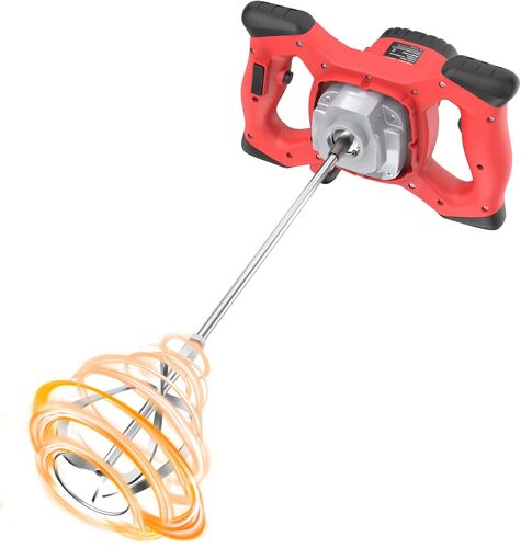 Ulteronixshop-Malaxeur Mortier Colle 2100 W, Malaxeur Beton 220V, Professionnel Melangeur Beton Avec 6 Vitesses, Betonniere Électrique Pour Mélanger Aliments, Plâtre, Peinture, Ciment, Mortier, Etc