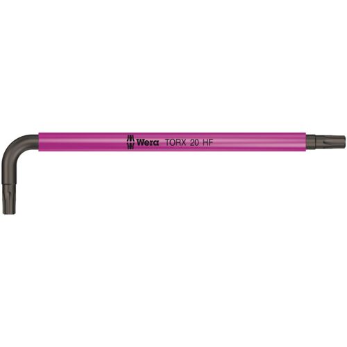 Cle Male Coudee Wera Blacklaser Torx T20 Avec Fonction De Retenue