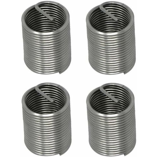 Cyclingcolors - 4x Insert Fileté M10x1x10 Ressort Filet Rapporté Standard Acier Inoxydable V-coil Réparation Renforcement Filetage Foiré Taraudage