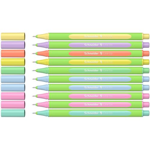 Schneider Fineliner Line-Up Pastel Boîte 10 Pièces Assorti