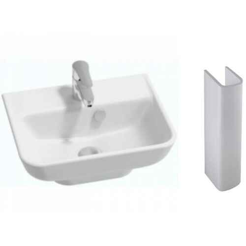 Lavabo Struktura Céramique Blanc 65 X 48 Avec Colonne - Jacob Delafon