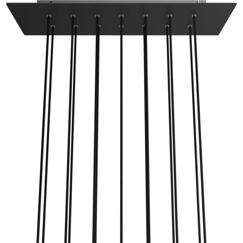 Creative Cables - Xxl Rose-one Rosette Rectangulaire Avec 14 Trous Et 6 Trous Latéraux, Taille 675 X 225 Mm