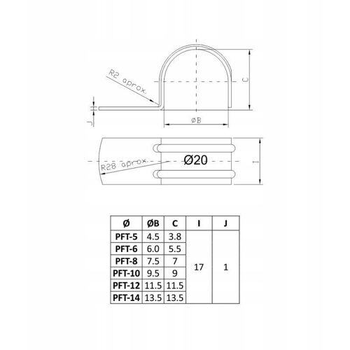 Celo 8421814542685 Clip De Montage Métallique Durable