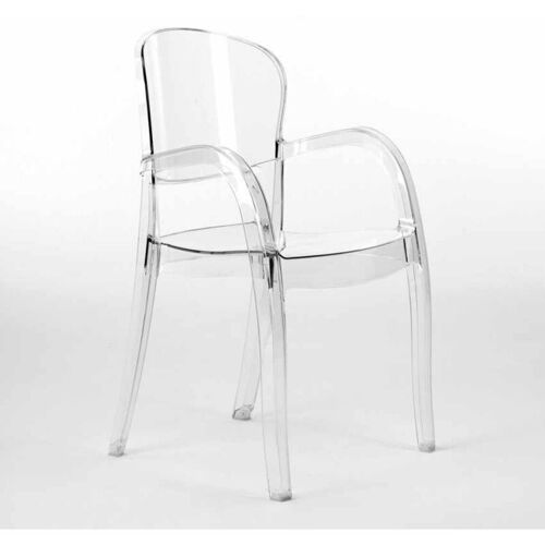 Chaise Polycarbonate Transparente Salle à Manger Bar Joker Grand Soleil