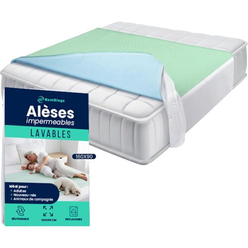 Ulteronixshop-Alese 160x200 - Alaise 160 x 200 imperméable - Aleze protege matelas 160x200 impermeable bonnet 30 cm - Alaise 140x190 impermeable - Couvre et protège-matelas - Alese lavable adulte 160