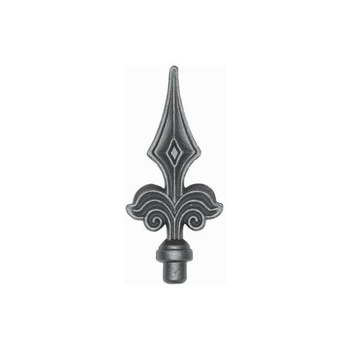Deco Fer Forge - Pointe De Lance - H135mm L60mm 14mm - Avec Tige Pour Manchonner Dans Tube Creux - Fer Forgé - à Souder
