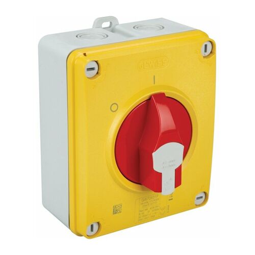 Gewiss - Interrupteur Sectionneur Hp Urgence 16a 2p