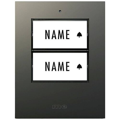 M-e Modern-electronics - 41305 Sonnette Sans Fil Emetteur éclairée, Avec Porte-nom