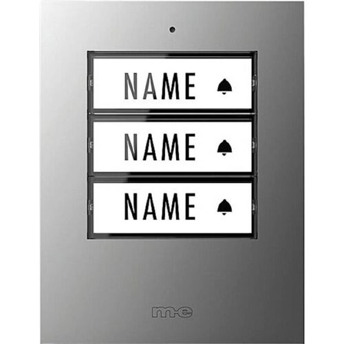 M-e Modern-electronics - 41306 Sonnette Sans Fil Emetteur éclairée, Avec Porte-nom
