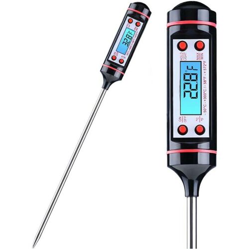 Thermomètre Numérique Pour Aliments à La Viande - Température De Lecture Instantanée - écran Lcd - Sonde Longue-ensoleillé