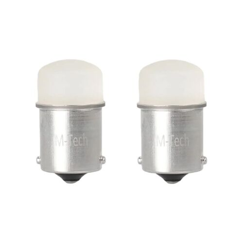 2x Ampoule Led 12v 21w Ba15s 12x Led Flux 5mm Blanc Voiture Moto Tracteur Remorque