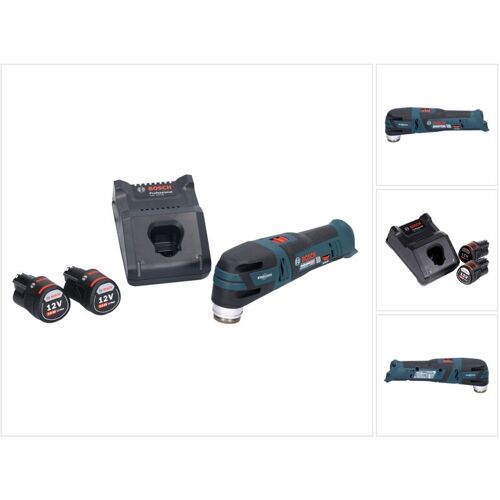 Bosch Gop 12v-28 Professional Découpeur-ponceur Sans Fil Starlock Brushless + 2x Batteries 3,0 Ah + Chargeur
