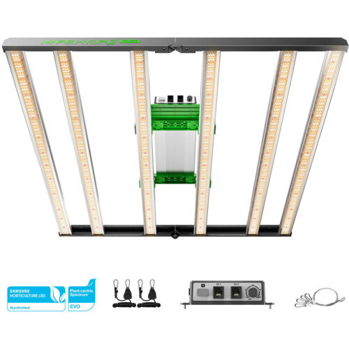 Fc 4800 Evo Lampe De Croissance Led Spectre Complet Samsung 301h Evo Pour Box De Culture 120x120x200cm Chambre De Plantation Graines Légumes Fleurs Haut Rendement Pour 1-3 Plantes - Mars Hydro