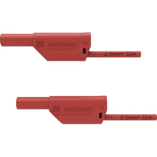 Vsfk 8700 / 2.5 / 100 / Rt Cordon De Mesure De Sécurité Mâle 4 Mm Mâle 4 Mm 100.00 Cm Rouge 1 Pc(s) - Schützinger