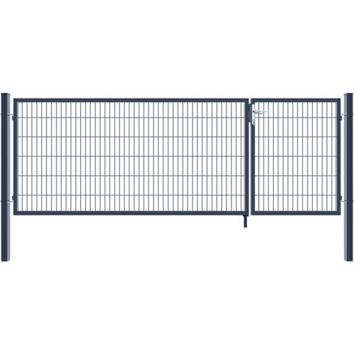 Home Deluxe - Portail De Jardin à Double Battant Aditus Couleur : Anthracite, Dimension : 120 X 350 Cm