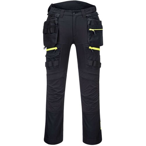 Portwest - Pantalon Dx4 Poches Flottantes Démontables Noir Short Xl - Fr(52) - Uk(41)