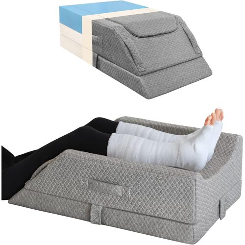 Ulteronixshop-Coussin Jambes Surélevé Réglable Pour Gonflements, Mousse À Mémoire De Forme, Circulation Sanguine, Pour Le Sommeil, Soulagement De La Douleur, Sciatique Dos Genoux Hanches Et Chevilles 
