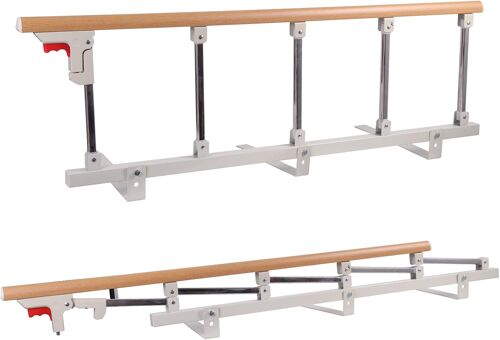 Ulteronixshop-Garde Latérale Pour Barrière De Lit Pour Personnes Âgées, Protection Latérale De Sécurité Pliable Pour Adultes, Main Courante De Sécurité, Barre D'appui Pivotante, Cinq Cloisons 