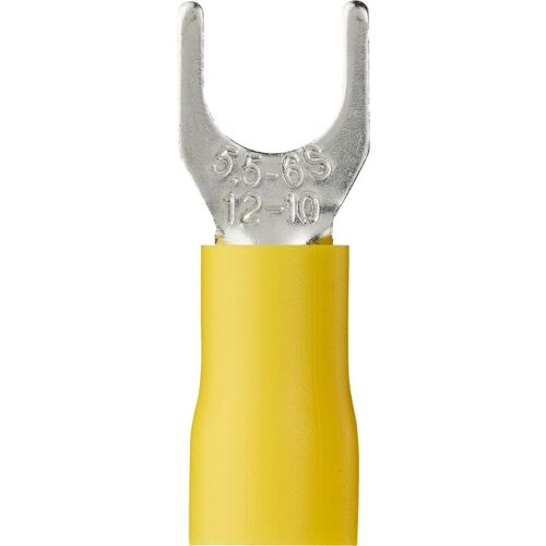 Debflex - Cosses Fourche Pre-isole 6 Mm Jaune Sachet De 10 - 711079