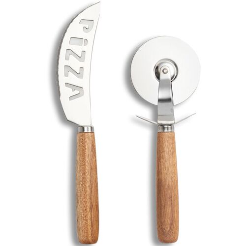 Un Ensemble De Couteaux À Pizza Professionnels, Kaver Pour Couper La Pâte.
