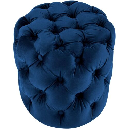 Tabouret Drancy Velours Bleu M