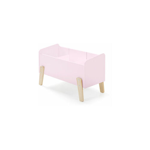 M&s - Coffre à Jouets 80x39x48 Cm En Pin Rose - Kidly