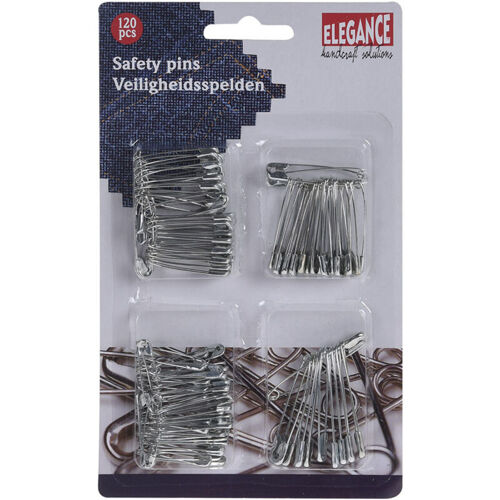 Pingles De Sûreté En Métal 120 Unités.