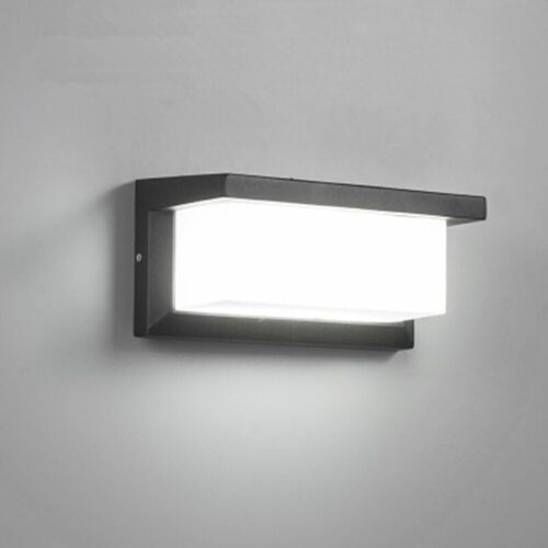 Applique Extérieureextérieur Moderne Led 18w Étanche Ip65 En Aluminium Anthracite Eclairage Décoration Lumière Pour Cour Jardin Terrasse Proche Mur Pathway Patio Villa Couloir Blanc Froid