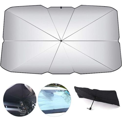 Parapluie Parasol De Voiture Parapluie Parapluie Anti-Uv Et Pare-Soleil Pliable Pour Voiture Camion Suv (79x145cm) - Rwoutils Équipement D'atelier Accessoires De Voiture Housse De Véhicule