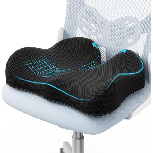 SUBZONAL-Coussins de siège en mousse à mémoire de forme pour soulager la douleur du coccyx, coussin de chaise de bureau, coussin ergonomique pour coccyx pour la maison, le bureau, la voiture et le
