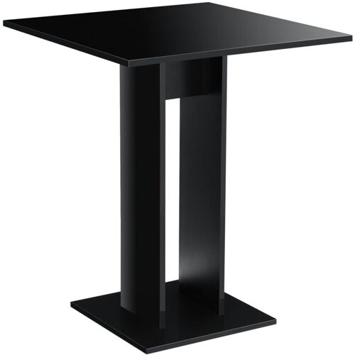 Helloshop26 - Table Salle À Manger Cuisine Salon Carrée 78 Cm Noir