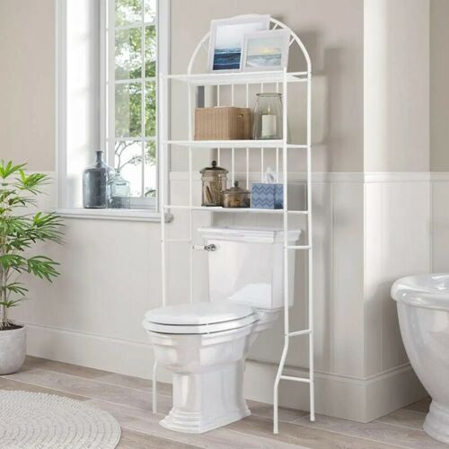 Skecten - Meuble/etagère Dessus Toilettes/wc/machine à Laver En Métal Avec 3 Couches Pour Salle De Bain, Toilettes, Wc, 65x34x177cm