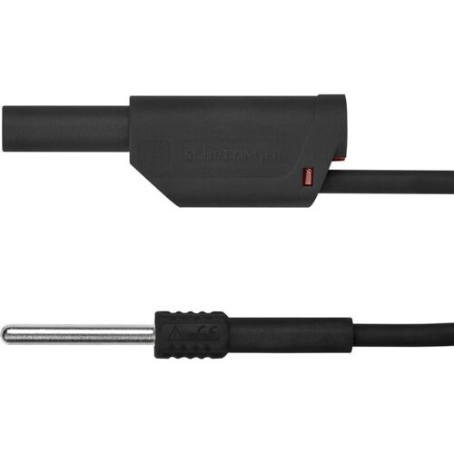 Al 8323 / 1 / 100 / Sw Cordon Adaptateur Mâle 4 Mm Mâle 4 Mm Noir 1 Pc(s) - Schützinger