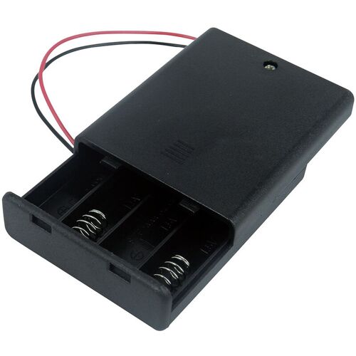 Porte-pile 4 X Rs Pro Aaa, Raccordement Fils ( Prix Pour 1 )