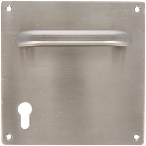 Amig Poignées Sur Plaque à Cylindre 3cb 180 X 180 Mm Acier Inoxydable Aisi 304 Mat