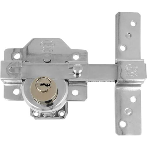 Amig Verrou Haute Sécurité 4plus 90 X 154 Mm Acier Chromé Brillant