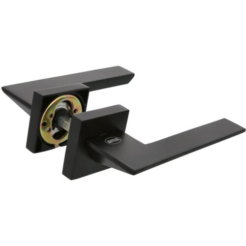 Amig Poignées Sur Rosace + Rosace Zahora 51 X 51 Mm Zamak Noir Mat