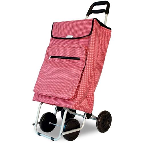 Amig Chariot Des Courses Isotherme 5 Acier Imprimé Rouge