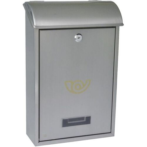 Amig Boîte Aux Lettres 2 Inox 400 X 250 X 100 Mm Acier Inoxydable Inoxydable