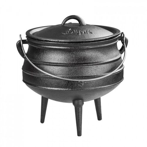 Dema - Chaudron Marmite En Fonte 8 Litres à Poser Ou à Suspendre Barbecue
