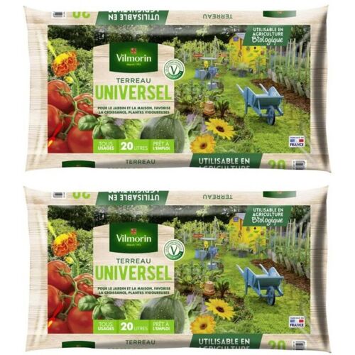 Lot De 2 Sacs De Terreau Universel 20l Soit 40l