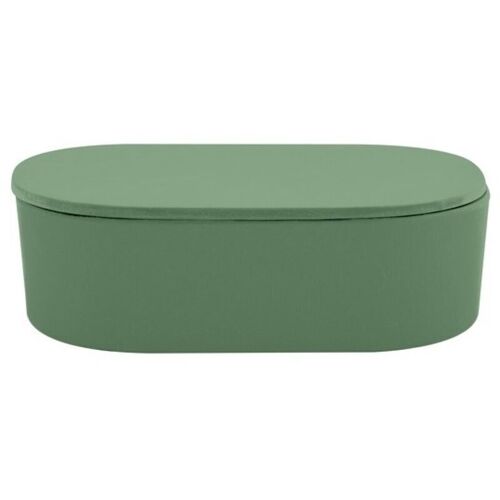 Boite À Cotons Fibres De Bambou Takeo Vert Basil Spirella 