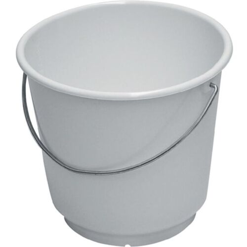 Seau 15 L Polyéthylène Blanc Compatible Alimentaire D. 330 Mm Hauteur 300 Mm