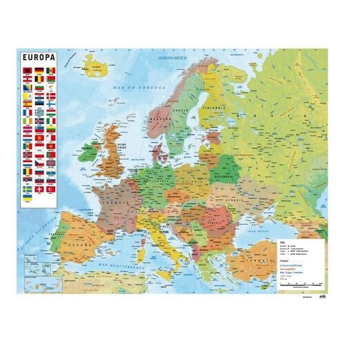 Mini Poster Carte De L'Europe