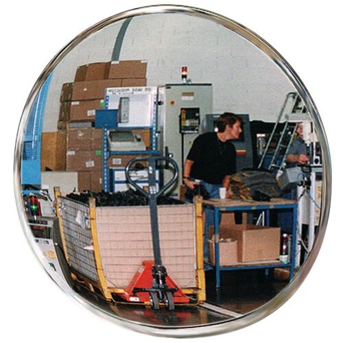 Fp - Miroir De Contrôle/sécurité D.600 Mm Paroi Arrière Noire Avec Fixation 8 M