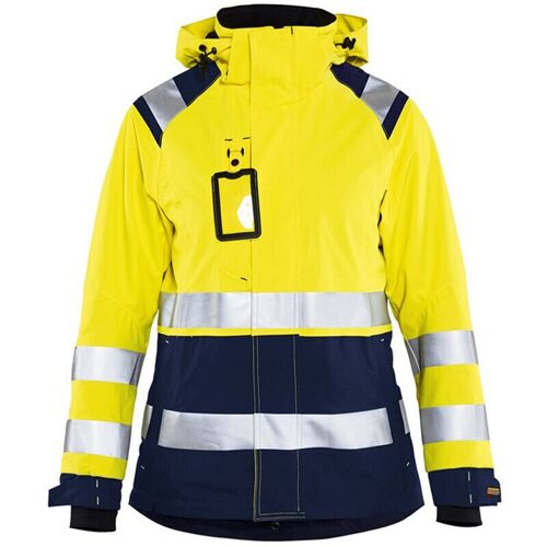 Veste De Travail Hardshell Haute Visibilité Femme 4904 - Jaune Fluo/marine S