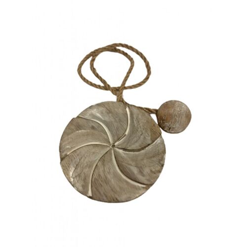 Rosa - Embrasse Rideau Aimantée Bois Coloris - Burnt Blanchi