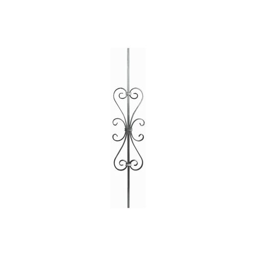 Barreau Avec Motif En Volutes Central - Hauteur 900mm Largeur 180mm Carré De 12mm - Fer Forgé - à Souder Deco Fer Forge