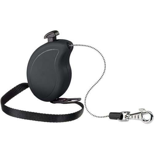 Flippy One Cord Mini Laisse Extensible Avec Corde Extensible Pour Chiens. Différentes Tailles Et Couleurs Disponibles.. Variante - Misure: 9.2 X 2.7 X H 6 Cm - Noir - Ferplast