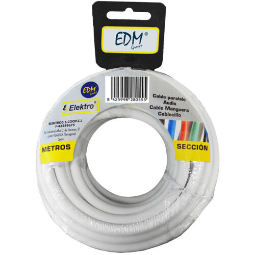 Bobine Parallèle 2x1,5mm White 20mts (audio)